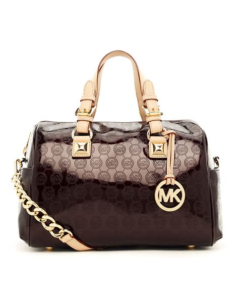 michael kors grayson monogram medium satchel brown|Amazon.com: Michael Kors Grayson Satchel.